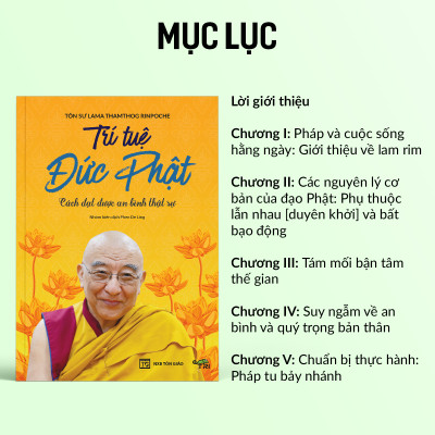 Sách - Trí Tuệ Đức Phật (Tôn Sư Lama Thamthog Rinpoche) - Tuệ Tri