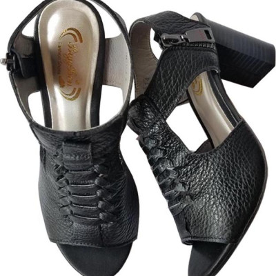 Giày Sandal Cao Gót BIGGBEN Da Bò Thật SDCG37