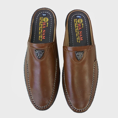 Dép Bít Mũi Nam HÀ NAM Da Bò Thật Cao Cấp GSB20119