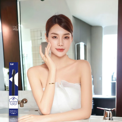 Dao Cạo Lông Mày Cán Dài Kai Groom 38531-HC1161 (Set 3 cây)