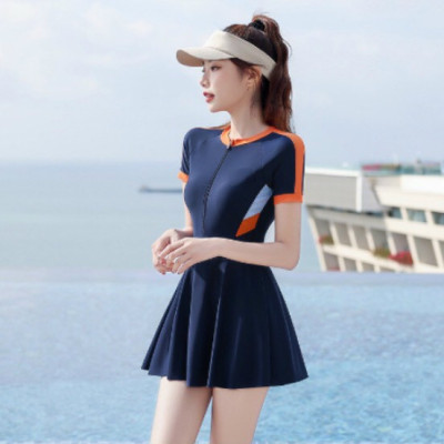 Váy Bơi Nữ Ngắn Tay Thanh Lịch