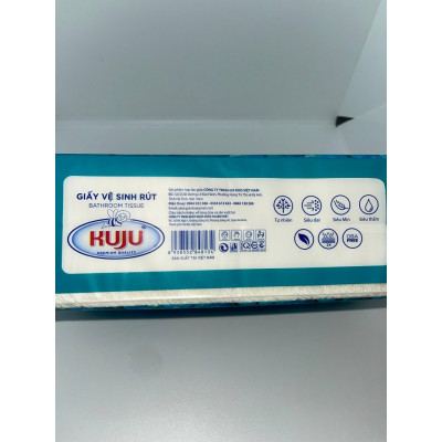 Giấy Vệ Sinh Đa Năng KUJU Giấy Treo Tường Dạng Rút 4 Lớp mềm mịn siêu dai chống thấm nước tốt Túi 300g