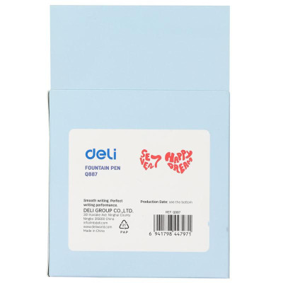 Bút Máy Nhựa Deli 0.5 mm - Phiên Bản Sơn Tùng M-TP Giới Hạn - Deli Q887 - Màu Xanh Dương