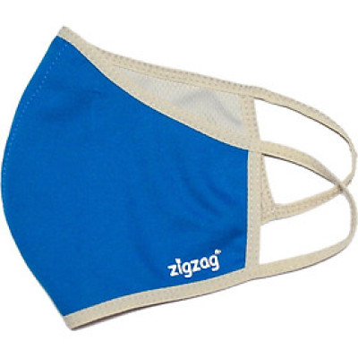 Khẩu trang chống nắng 2 lớp UPF50+ Zigzag MAS010 - Freesize - Xanh da trời