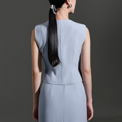 Chân váy chữ A dáng xuông Xavia thiết kế cao cấp WHITE CHIC