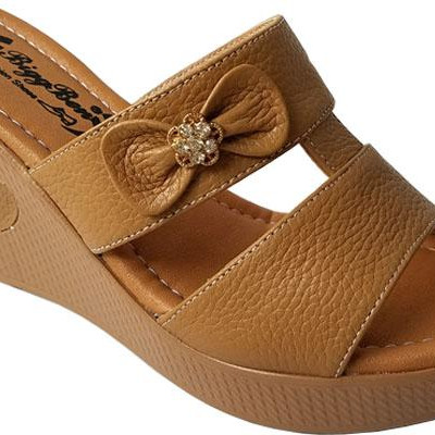 Dép Nữ Đế Xuồng BIGGBEN Da Bò Thật DX22