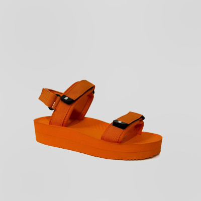 Giày Sandal Nữ The Bily 03W Quai Ngang - Màu Cam BL03WC 
