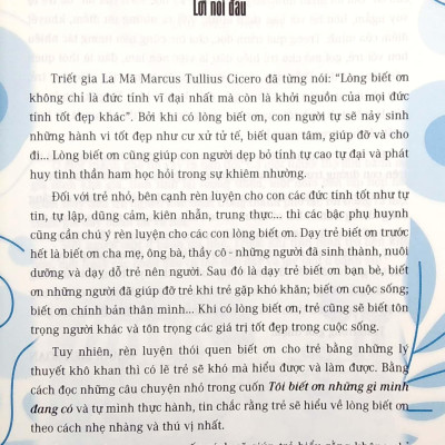 Thói Quen Tốt Của Những Đứa Trẻ Chăm Ngoan - Tôi Biết Ơn Những Gì Mình Đang Có