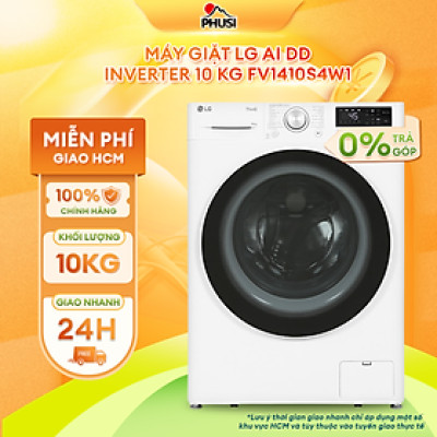 Máy giặt LG AI DD Inverter 10 kg FV1410S4W1 - Hàng Chính Hãng - Chỉ Giao Hà Nội