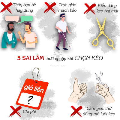 Kéo cắt tóc TORA NB-260