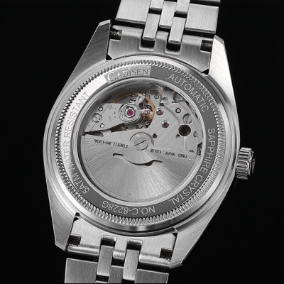 Đồng Hồ Nam Cadisen C8228M1 Chính Hãng Full Box Chống Nước Kính Chống Xước Dây Thép BH 2 Năm Máy Cơ