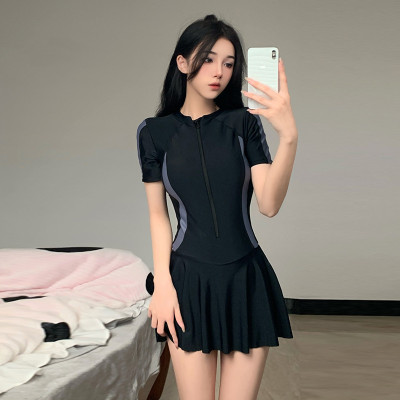 BIKINI, ĐỒ BƠI NỮ DẠNG VÁY MÀU ĐEN CỰC SANG ( CÓ SIZE ĐẠI )