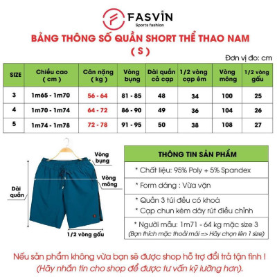 Quần Đùi Nam FASVIN Vải Gió Đẹp Hàng Nhà Máy Chất Lượng Cao Thể Thao Hay Mặc Nhà S23579.HN