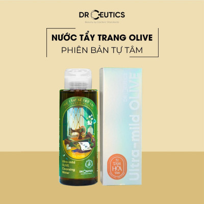 PHIÊN BẢN TỰ TÂM DRCEUTICS Nước Tẩy Trang Ultra-mild OLIVE Cleansing Water Cho Mọi Loại Da, Da Nhạy Cảm 500ml