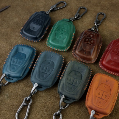 Bao Da Chìa Khóa Ô Tô Handmade Vinfast E34 VF8 VF9 VF6 da bò thật - hãng chính hãng