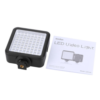  Đèn LED cho Máy ảnh DSLR quay phim mini DVR  Godox LED64 Video Light 64