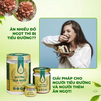 Đường Dừa Nước Vietnipa 550g -  Người Tiểu Đường, Ăn Kiêng, Hàm Lượng Vitamin Và Muối Khoáng Cao