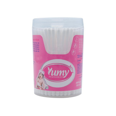 [Lố 12 hộp] Tăm bông trẻ em YUMY baby hộp vát size M [TB01-027] hộp 160 chiếc