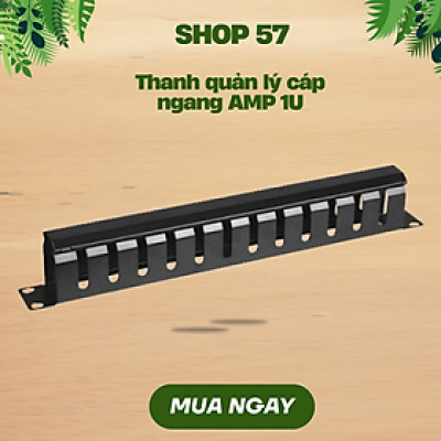 TThanh Quản Lý Cáp Ngang Rack 19 Inch – Phụ Kiện Tủ Mạng Famrack Hàng Chính Hãng