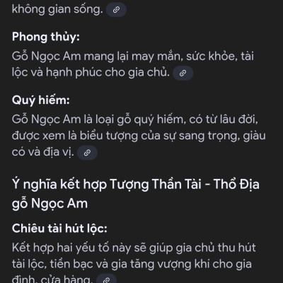 Cặp  thần tài  thổ địa  phong thủy cầu tài lộc bằng gỗ ngọc Am thơm nức cao 20x11x10cm