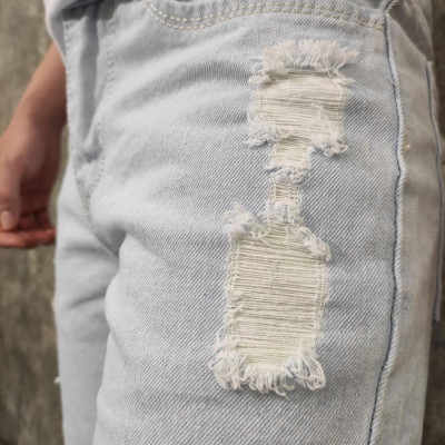 Quần short jean nam MĐ Q32 xanh bạc