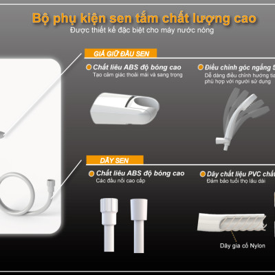 Máy tắm nước nóng OTTOWA TC45P01, Hàng chính hãng